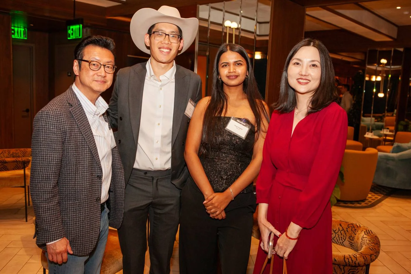 Pyxis AI with guests at the reception